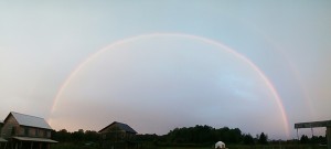 Rainbow over White Hawk Ecovillage 